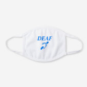 Face Mask with DEAF (Front)
