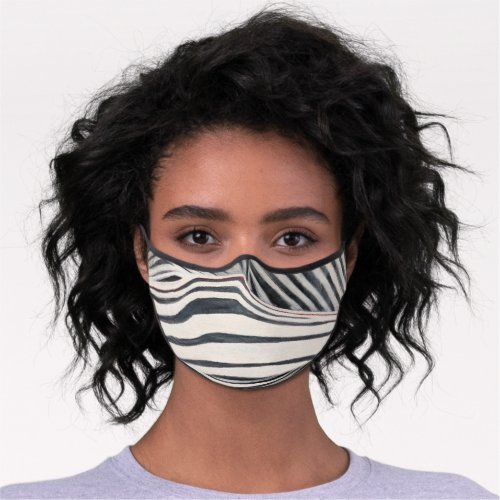 Face Mask with Zebra Design