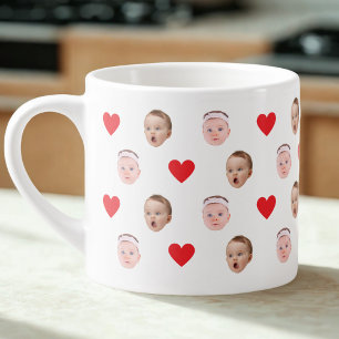 Face Mug, Custom Photo mug, Baby Gift Espresso Cup