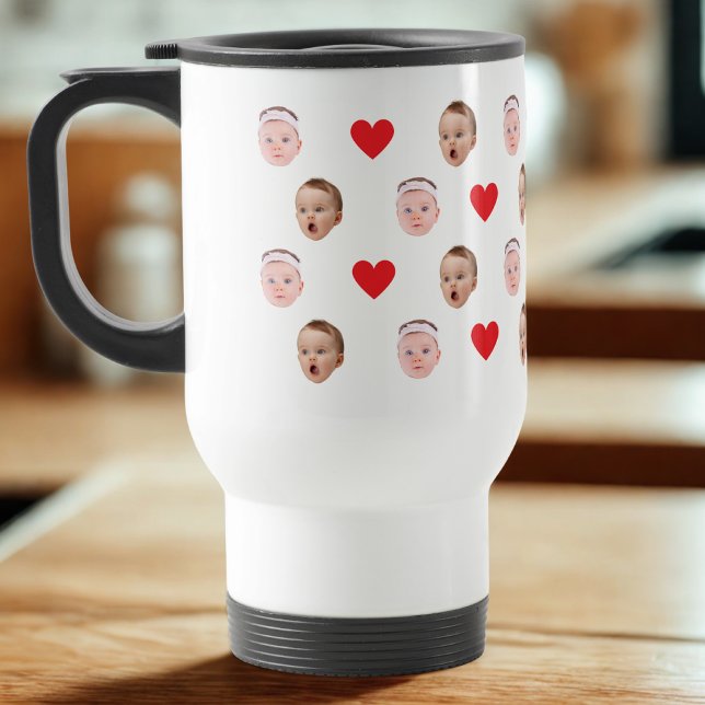 Face Mug, Custom Photo mug, Baby Gift  Travel Mug (Creator Uploaded)