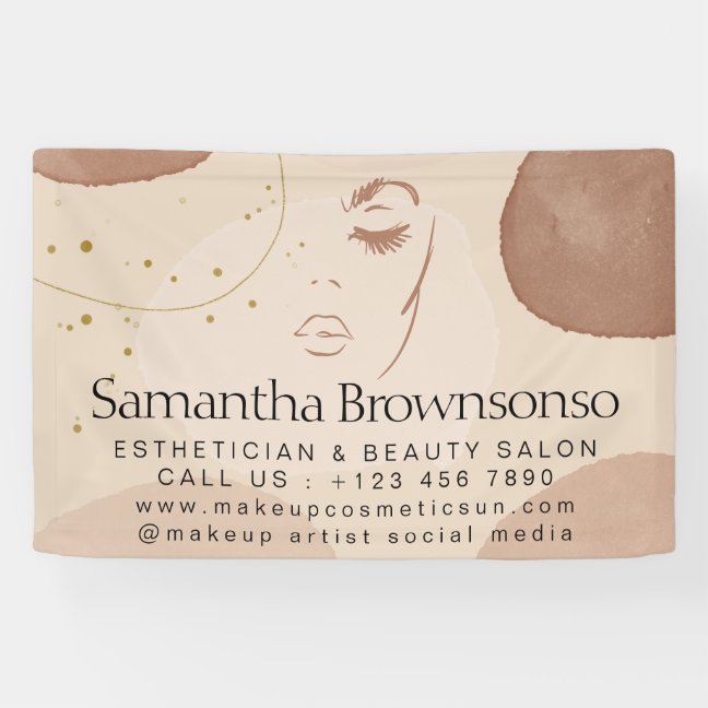 Face Neutral Earth Tone Esthetician Banner