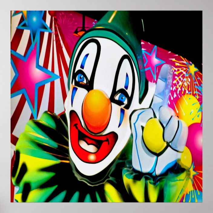 Face of a Clown Poster | Zazzle.com