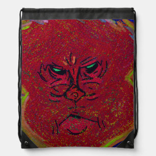 Face of a Flame Drawstring Backpack