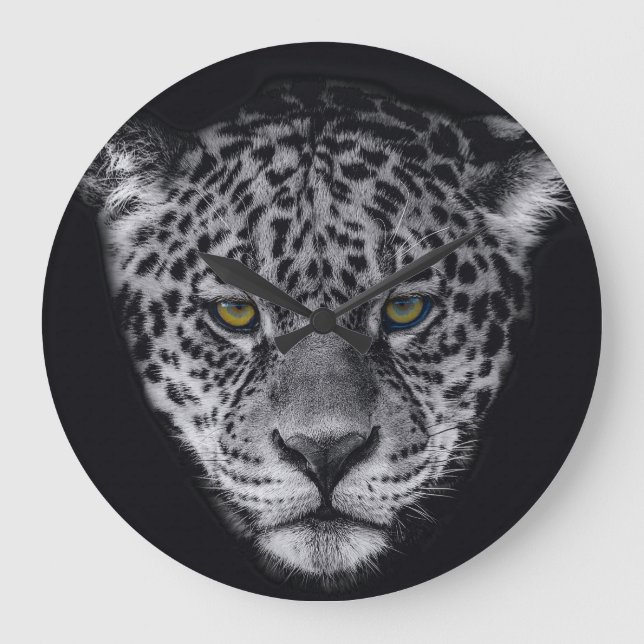 Face of a leopard large clock (Front)