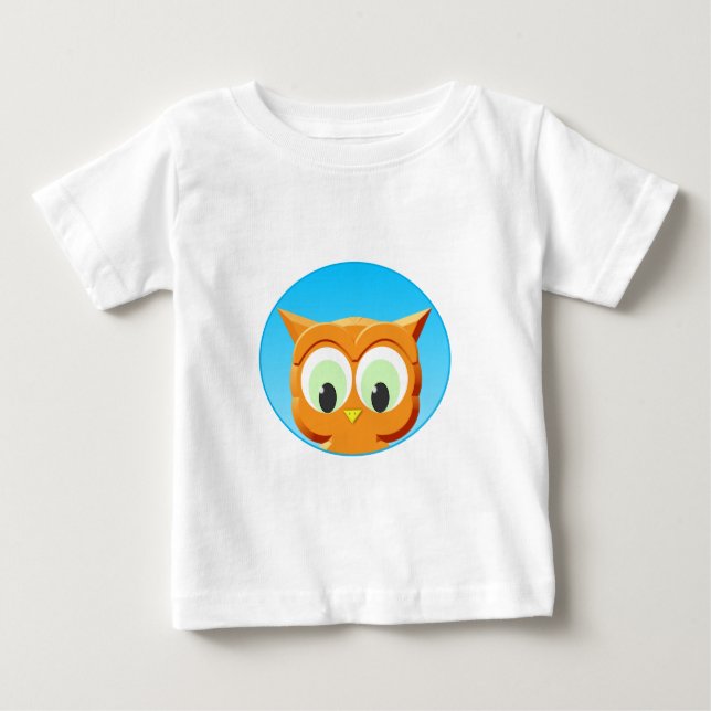Face Of A Little Owl Baby T-Shirt (Front)