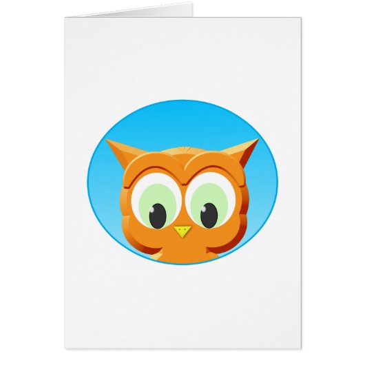 Face Of A Little Owl Cards (Front)