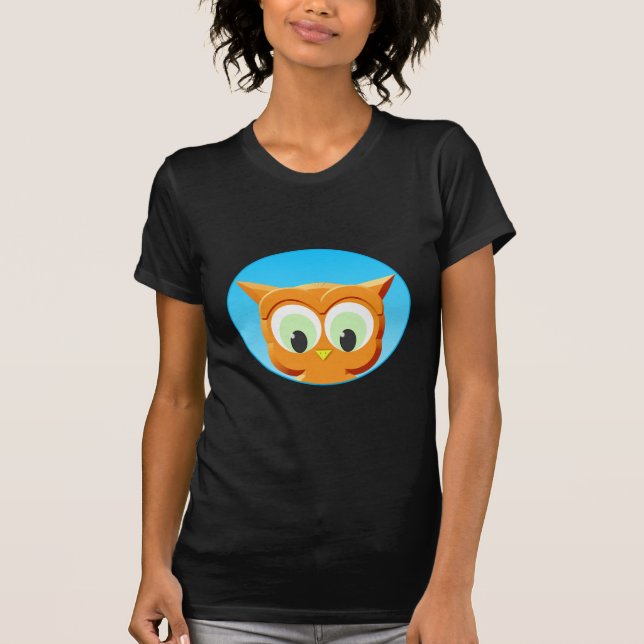 Face Of A Little Owl T-Shirt (Front)