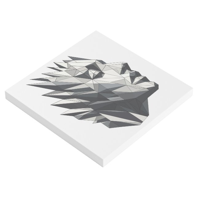 Face of a polygonal woman gallery wrap (3/4)