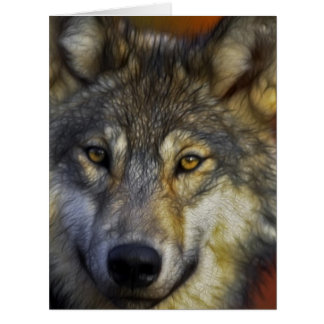 Face of a Wolf Photo Cards