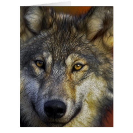 Face of a Wolf Photo Cards (Front)