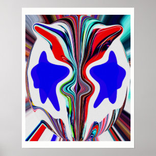 Face of an alien poster