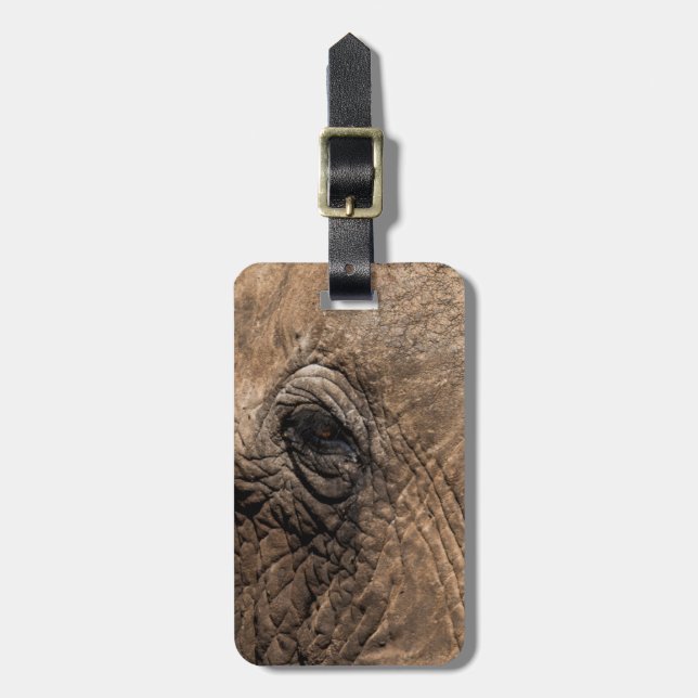 Face of an Elephant Luggage Tag (Front Vertical)