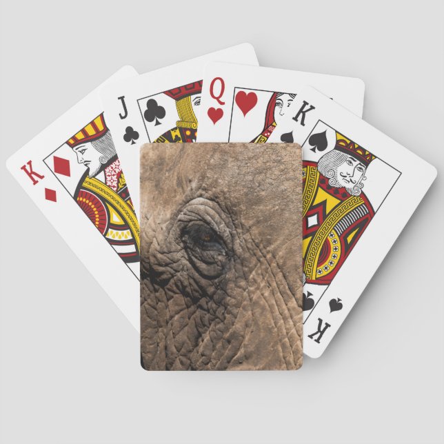 Face of an Elephant Poker Cards (Back)