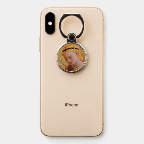 Face of Beautiful Christian Angel Figure Blond Phone Ring Stand