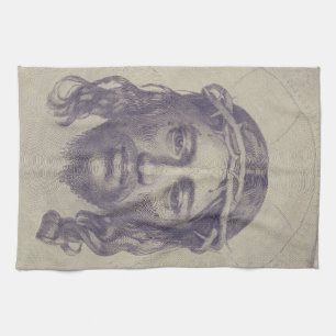 Face of Christ on St. Veronica's Veil Holy Face Kitchen Towel