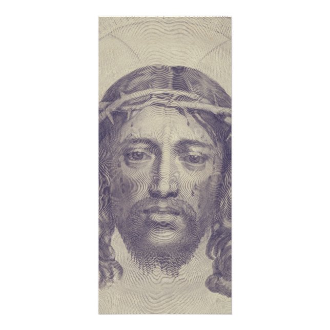 Face of Christ on St. Veronica's Veil Holy Face Rack Card (Front)
