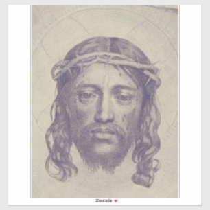 Face of Christ on St. Veronica's Veil Holy Face Sticker