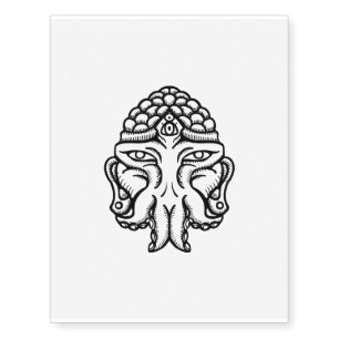 Face of Cthuda - Temporary Tattoo