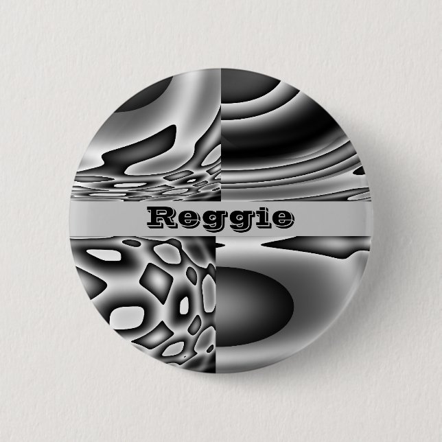 Face of Evil Custom Name Pinback Button (Front)