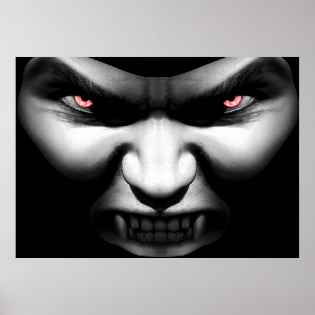Face of Evil Vampire Poster Print (Front)