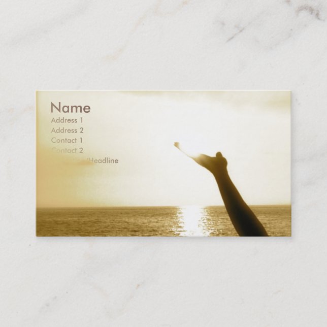 Face of God Aviation Business Card (Front)