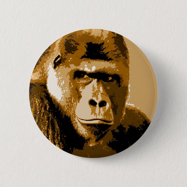 Face of Gorilla Button (Front)