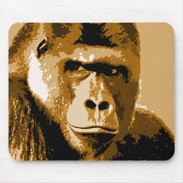 Face of Gorilla Mouse Pad (Front)
