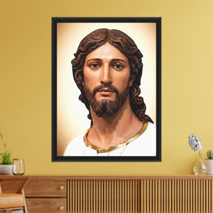FACE OF JESUS by Mark Edward Westerfield 8-10-2026 Canvas Print