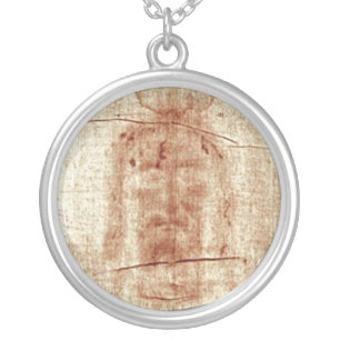Face of Jesus Silver Plated Necklace