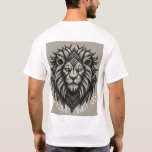 Face of Majesty - The Regal Mosaic   T-Shirt