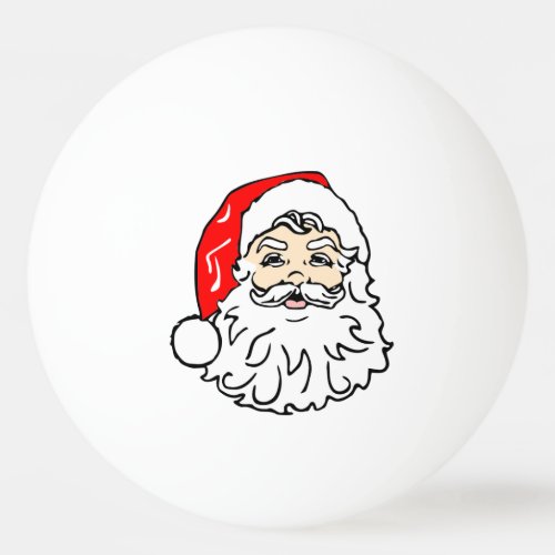 Face of Santa Claus Ping Pong Ball