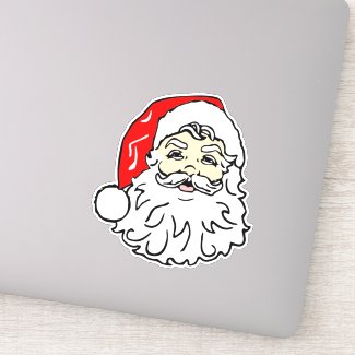 Face of Santa Claus Sticker