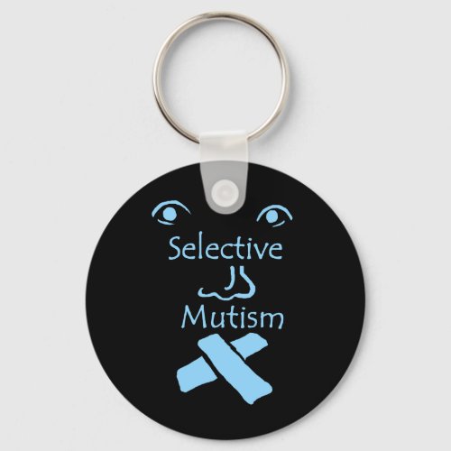 Face of Selective Mutism Keychain