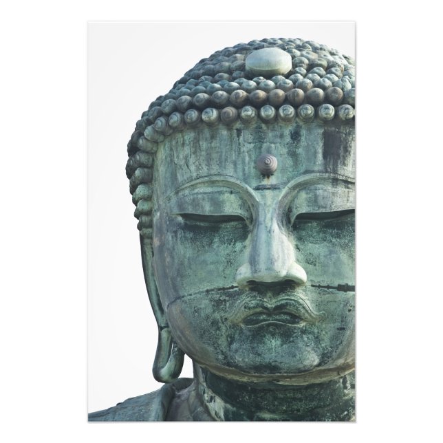 Face of the Great Buddha of Kamakura also Photo Print (Front)