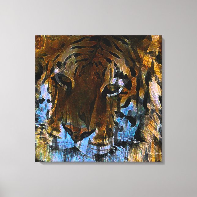 Face of the Tiger Canvas Print (Front)