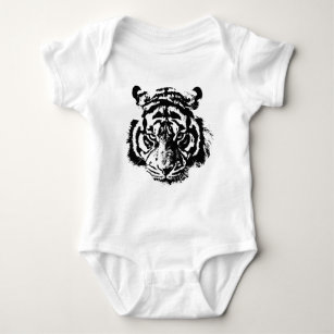 Face of Tiger Baby Bodysuit
