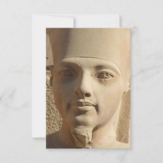 Face of Tutankhamun Flat Greeting Card (Front)