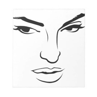 Face of Woman Notepad