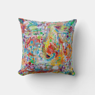 Face Off 16 x 16 Poly Throw Pillow