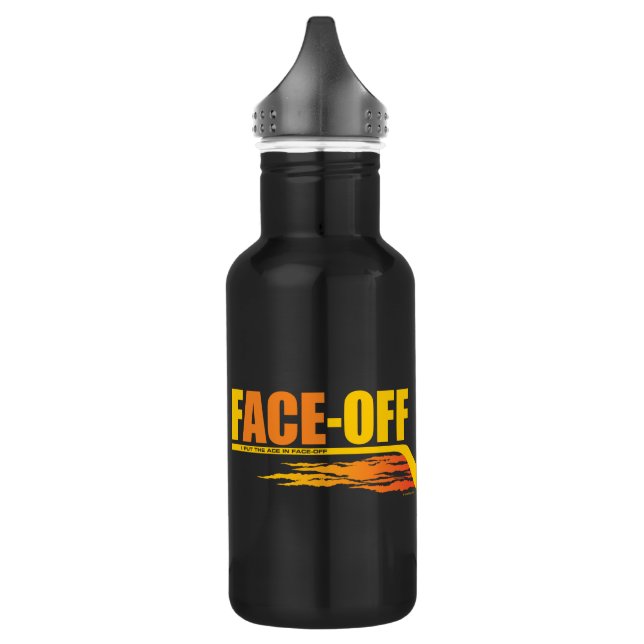Face-Off Ace (Hockey) Stainless Steel Water Bottle (Left)