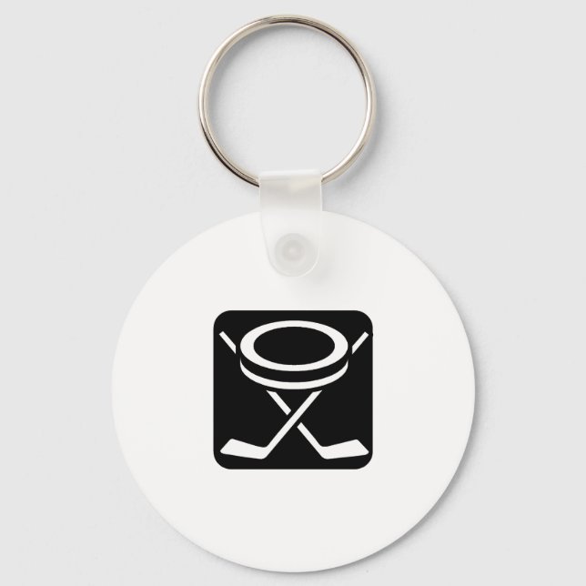 Face Off Puck Keychain (Front)