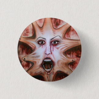 Face on Canvas Pinback Button