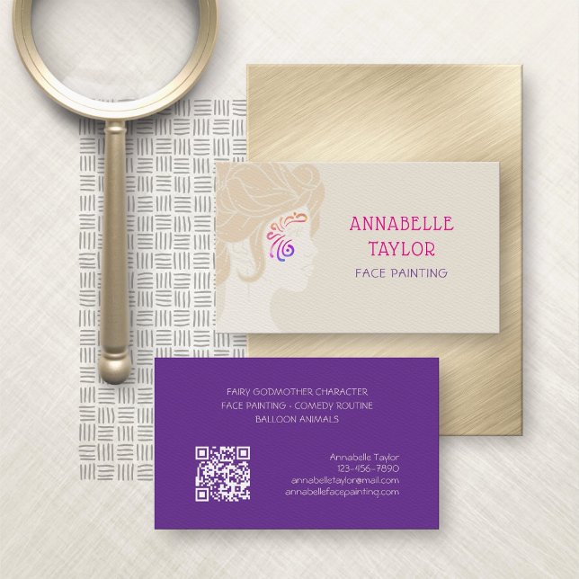 Face Painting Party Business Card (Creator Uploaded)