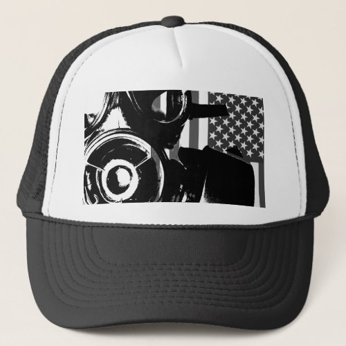FACE PALM Retro Gas Mask Trucker Cap  Hat 2