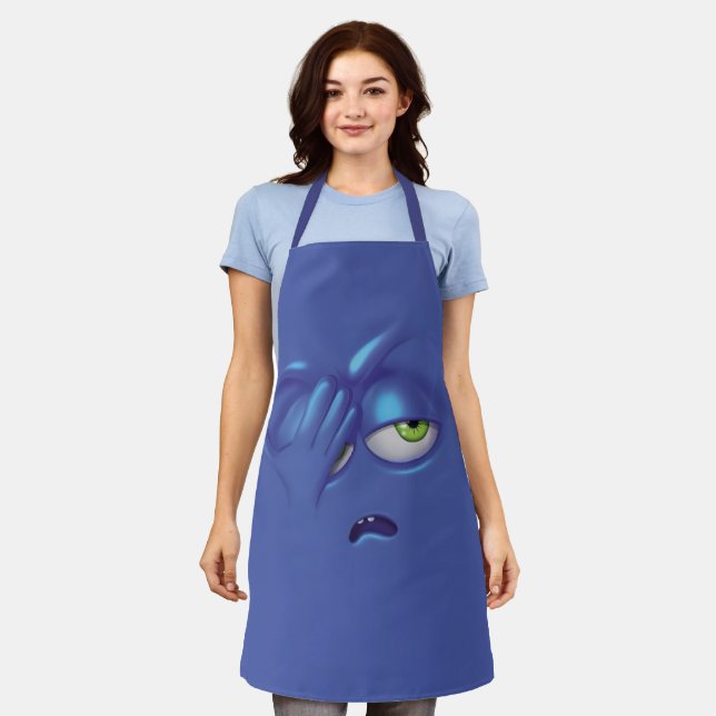 Face Palming Emoji  Apron (Worn)