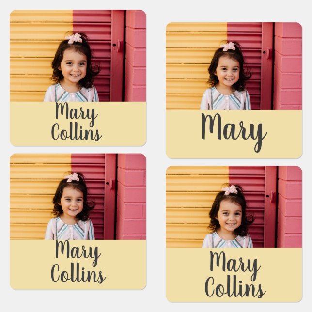 Face Photo kids Clothing Label (Group)