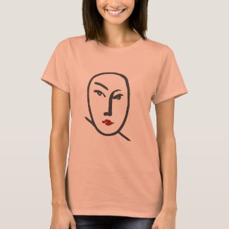 Face & Red Lips T-Shirt