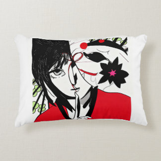 Face reveal unmasked Roblox avatar Accent Pillow