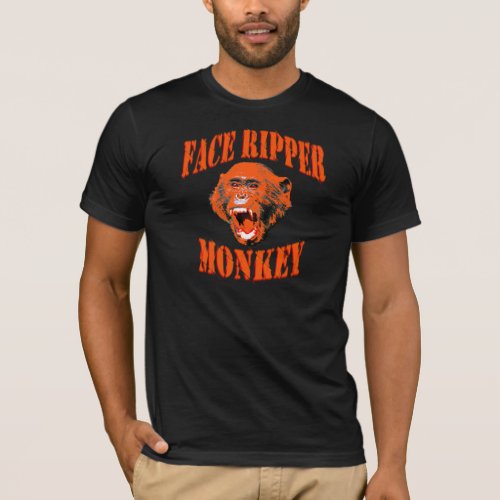 Face_Ripper Monkey orange T_Shirt
