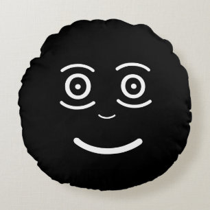 Face Round Pillow